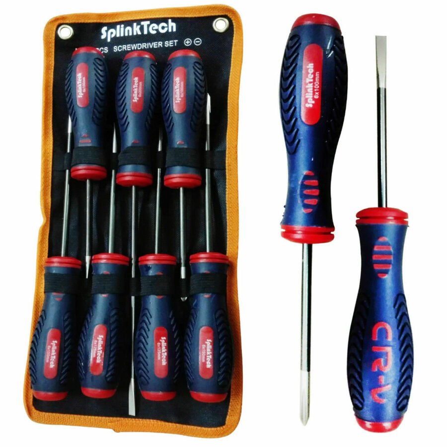 7PCS SCREWDRIVER PRECISION ELECTRICIAN HEX PHILIPS SLOTTED MAGNETIC TIPS SCREWDRIVER TOOL SET SOFT GRIP HANDLES TOOL SET